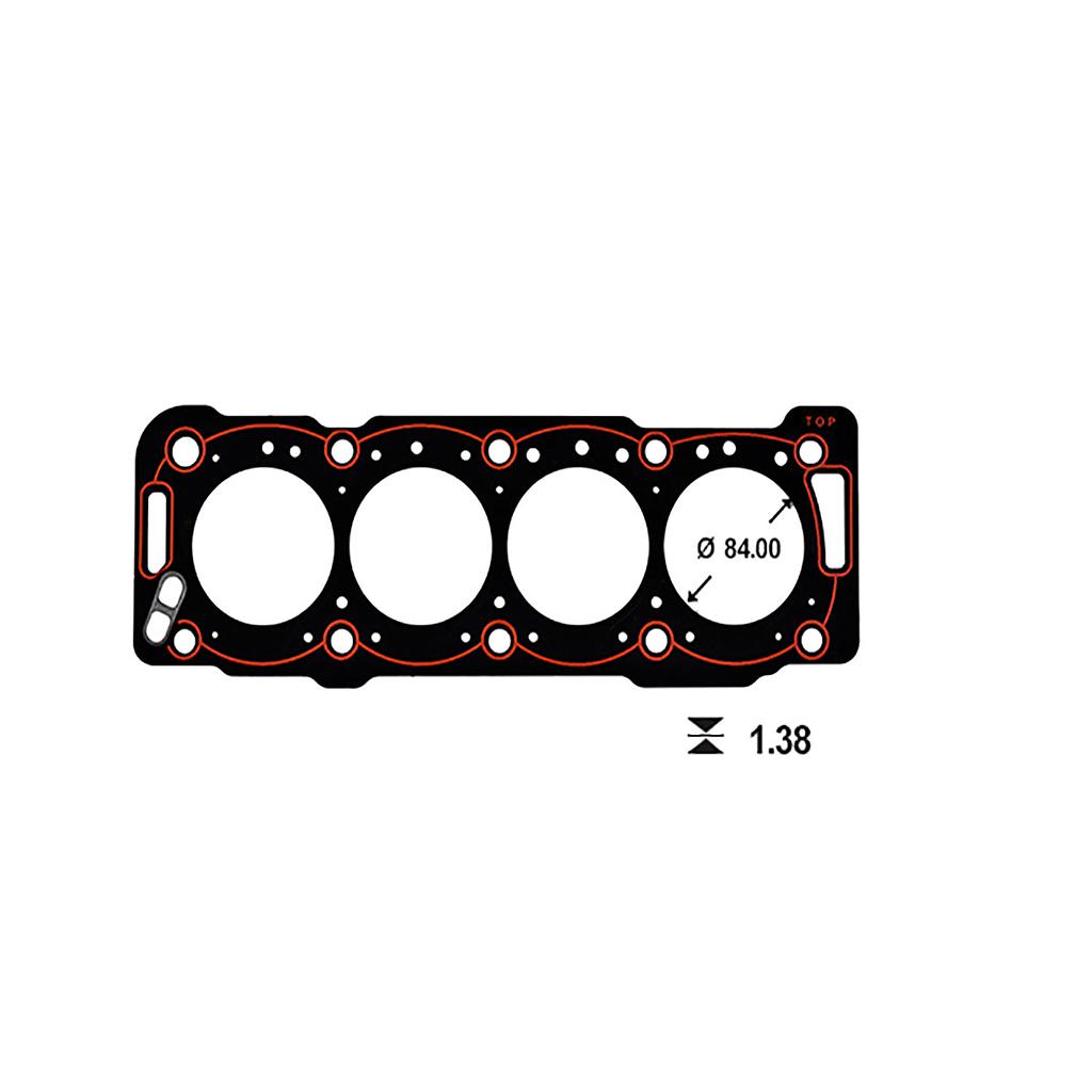 ILLINOIS JUNTA TAPA CILINDRO PEUGEOT (ESP 1.38mm) 206 306 806 EXPERT PARTNER CITROEN BERLINGO XSARA 1.9 DW8/J/Y/Z WJZ 1WZ (MetalGraf)