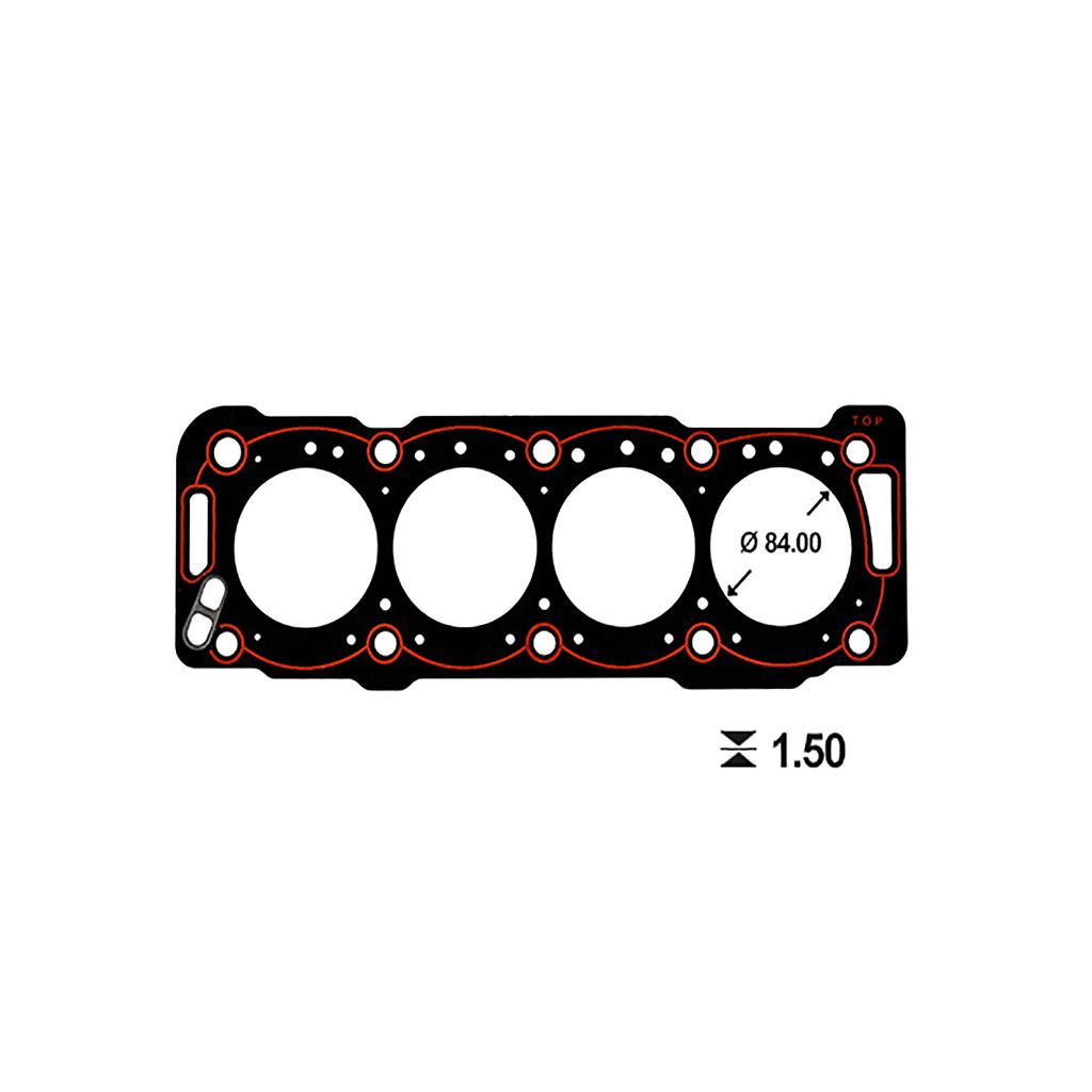 ILLINOIS JUNTA TAPA CILINDRO PEUGEOT (ESP 1.50mm) 206 306 806 EXPERT PARTNER CITROEN BERLINGO XSARA 1.9 DW8/J/Y/Z WJZ 1WZ (MetalGraf)