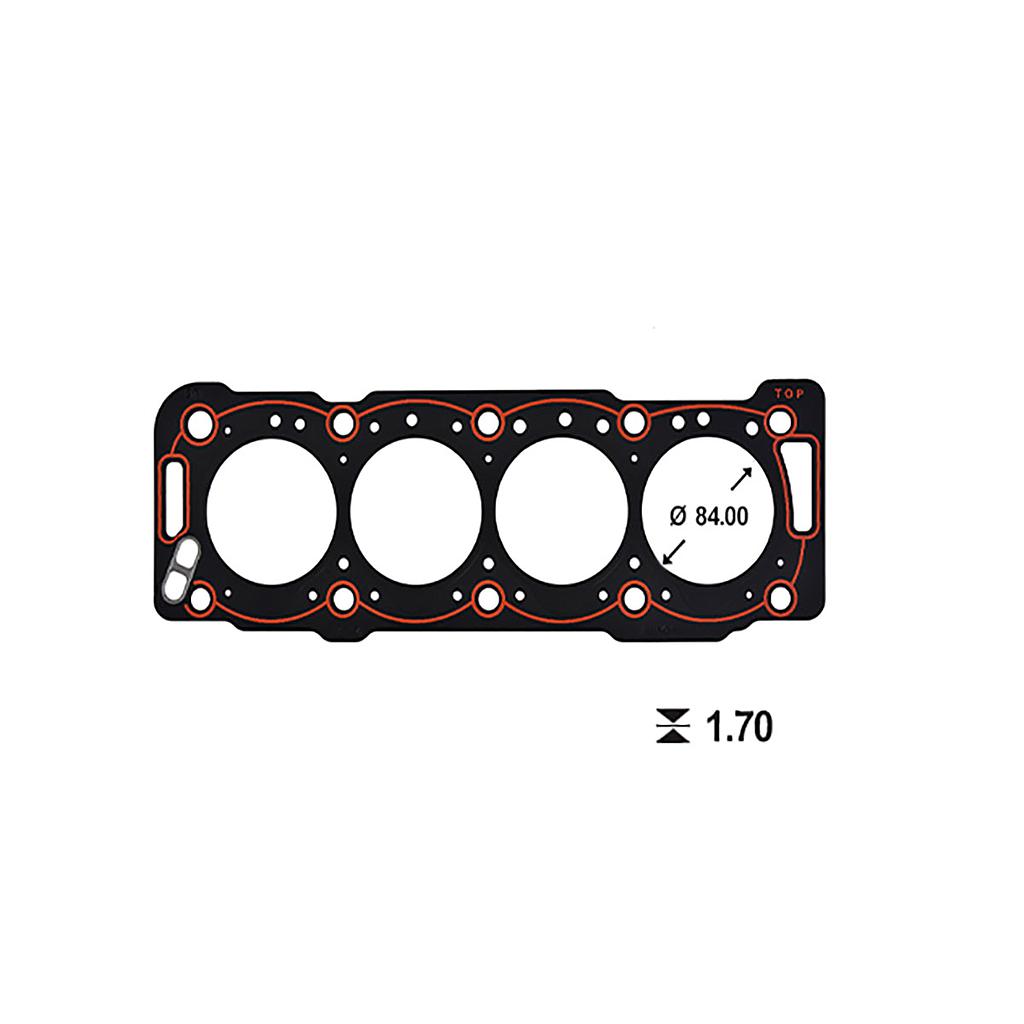 ILLINOIS JUNTA TAPA CILINDRO PEUGEOT (ESP 1.70mm) 206 306 806 EXPERT PARTNER CITROEN BERLINGO XSARA 1.9 DW8/J/Y/Z WJZ 1WZ (MetalGraf)