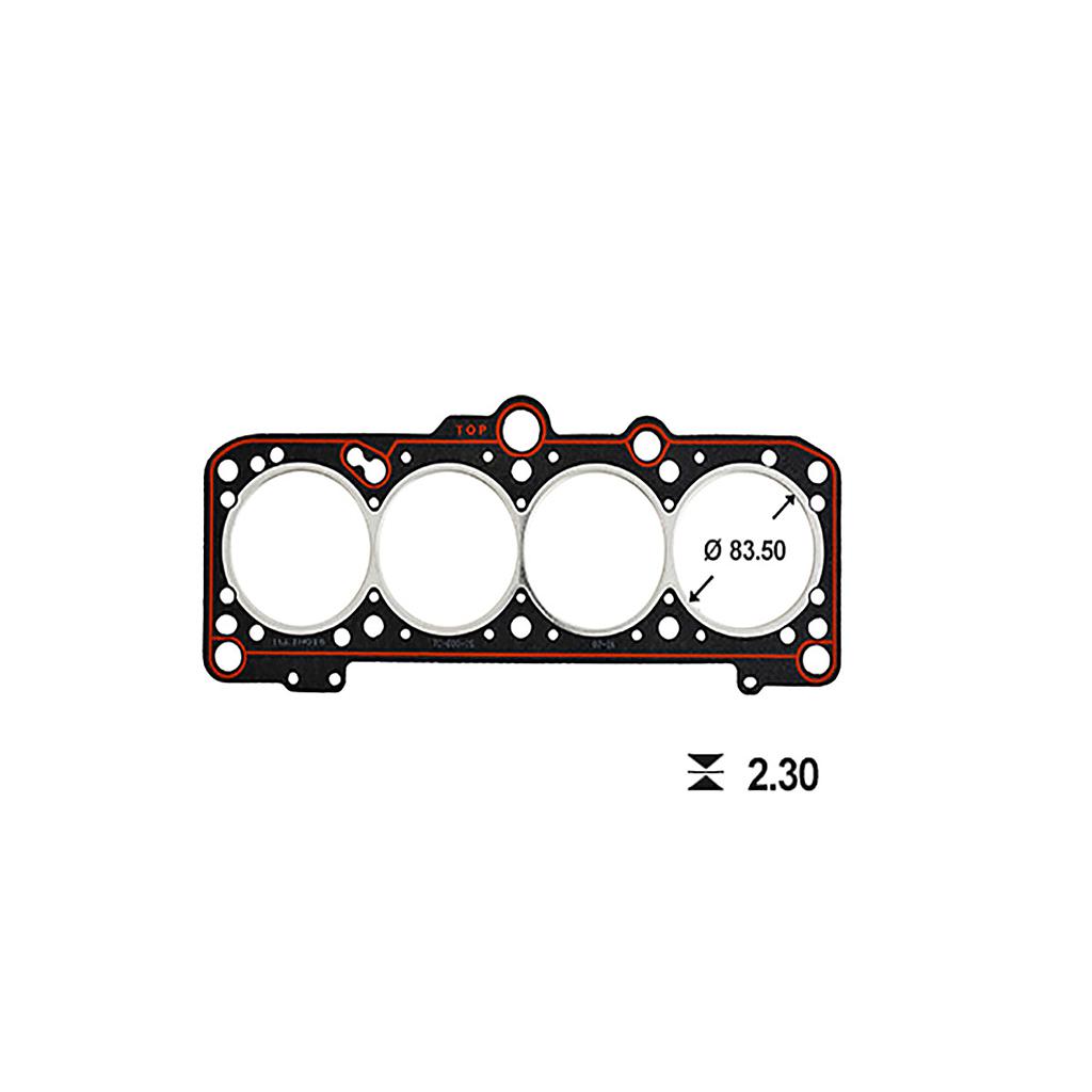 ILLINOIS JUNTA TAPA CILINDRO VOLKSWAGEN (ESP 2.30mm) GOLF CARAT 2.0 AUDI 827 (0531033834)