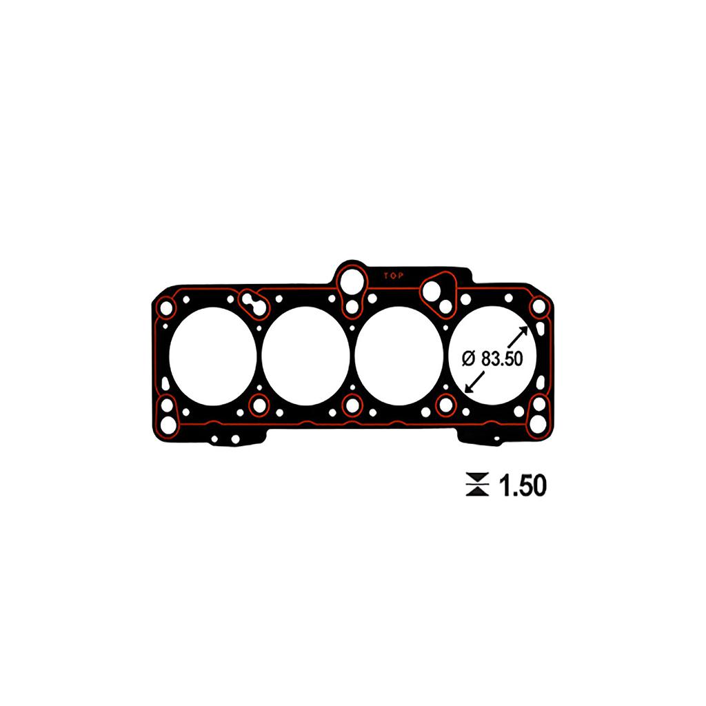 ILLINOIS JUNTA TAPA CILINDRO VOLKSWAGEN GOLF JETTA PASSAT VENTO GOLF CABRIOLET POLO 2.0 ABA/AKR/ATU AWF/AWG/AGG (037103383N) (MetalGraf)