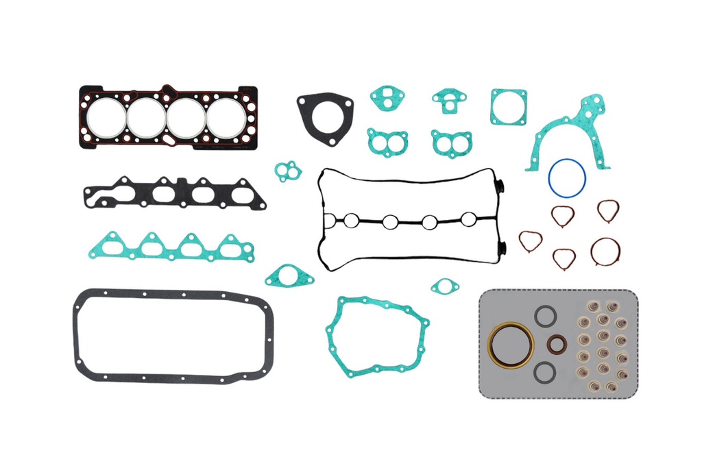 ILLINOIS JUEGO COMP REPARACION CHEVROLET NUBIRA AVEO MPI OPTRA KALOS LACETTI (DESCARGA SIMPLE) 1.4/1.6 F14D3/F16D3 DOHC 16V (Con Retenes)