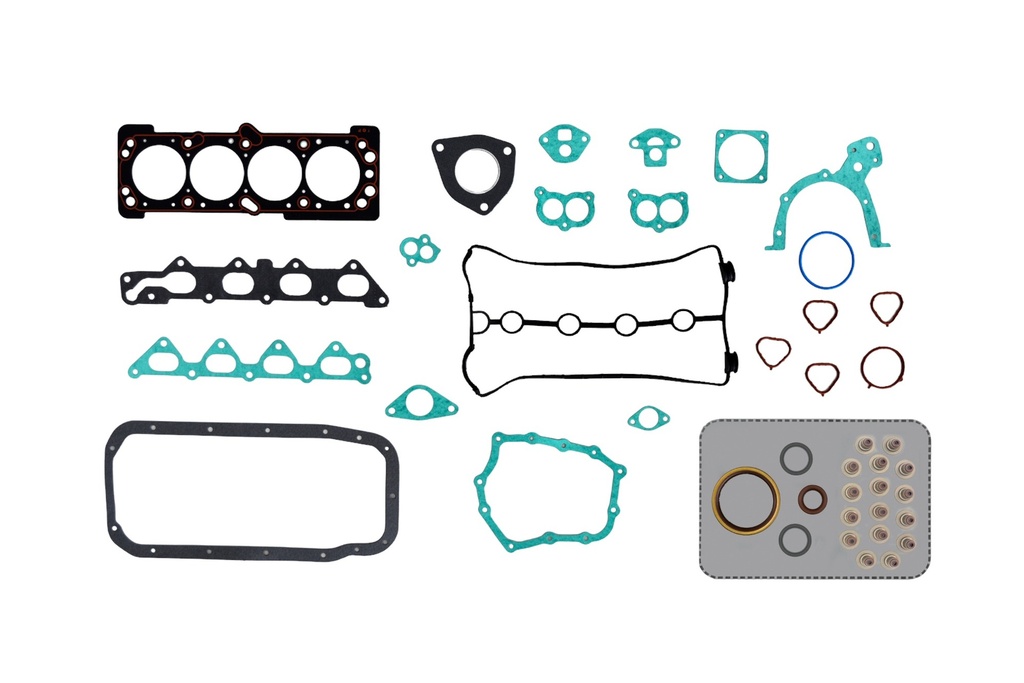 ILLINOIS JUEGO COMP REPARACION CHEVROLET NUBIRA AVEO MPI OPTRA KALOS LACETTI (DESCARGA SIMPLE) 1.4/1.6 F14D3/F16D3 DOHC 16V (MetalGraf) (Con Retenes)