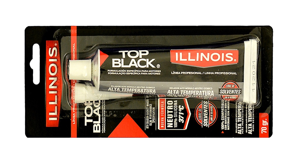  ILLINOIS FORMAJUNTA SELLADOR RTV NEUTRO OXIMICO NEGRO 70Gr