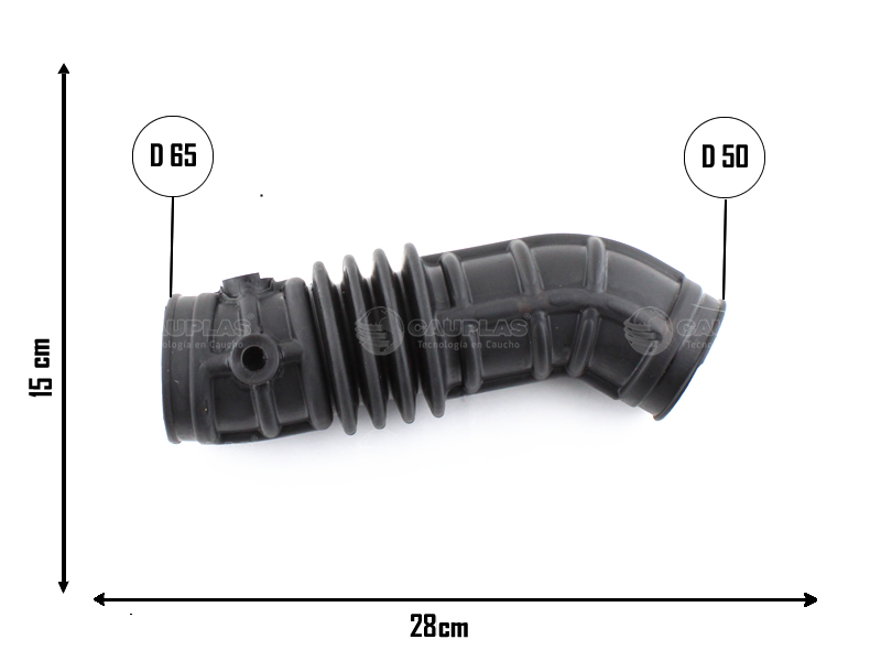 CAUPLAS MANGUERA CIRCULACION DE AIRE CHEVROLET AVEO