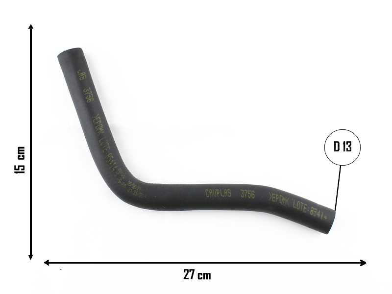 CAUPLAS MANGUERA CALEFACTOR SALIDA FORD ECOSPORT I FIESTA II =YACO 3508