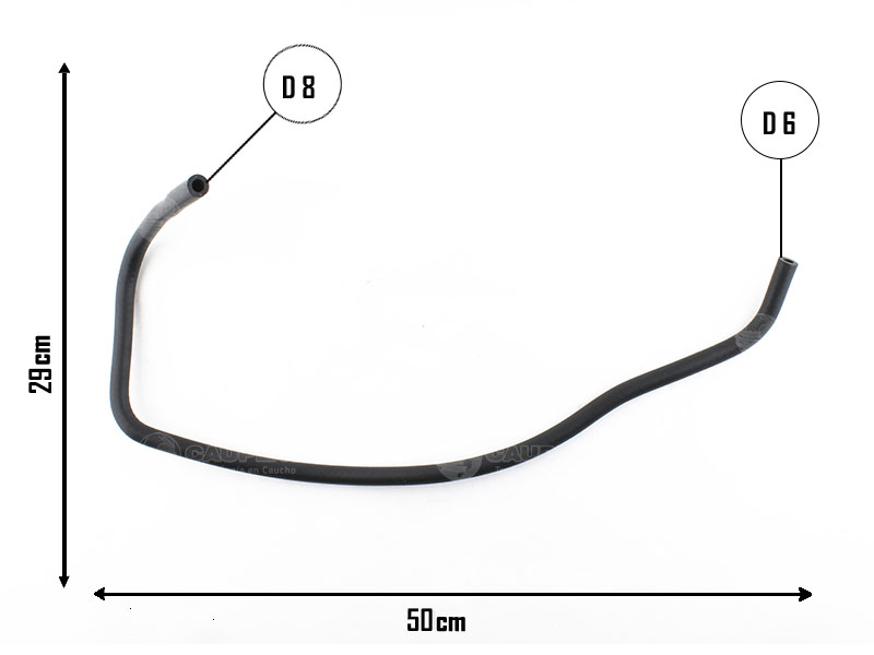 CAUPLAS MANGUERA VASO DE EXPANSION ECOSPORT I OEM:2N158K276CC =YACO 2640