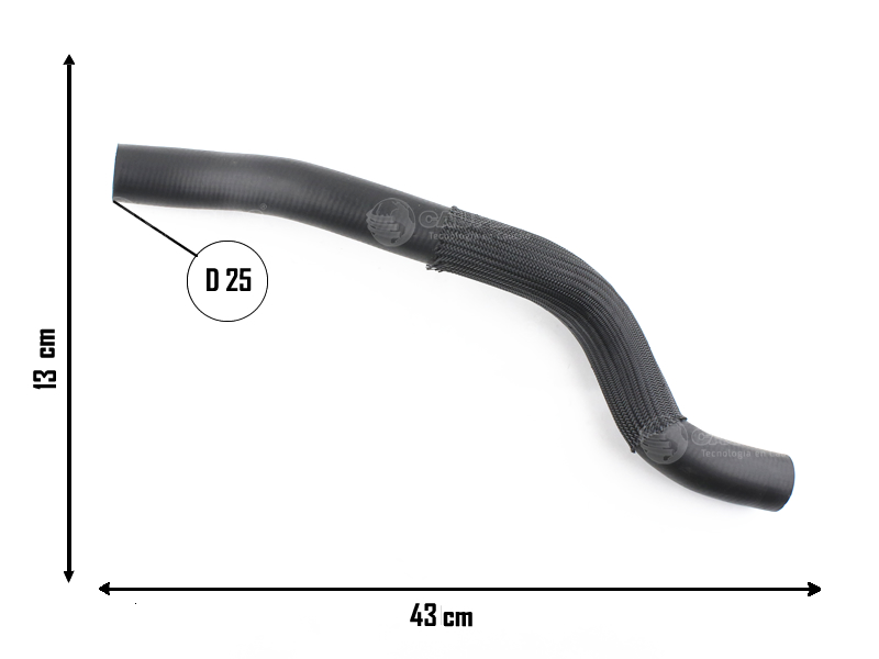 CAUPLAS MANGUERA RADIADOR SUPERIOR FORD ECOSPORT I ESCORT FIESTA II  =YACO 3955