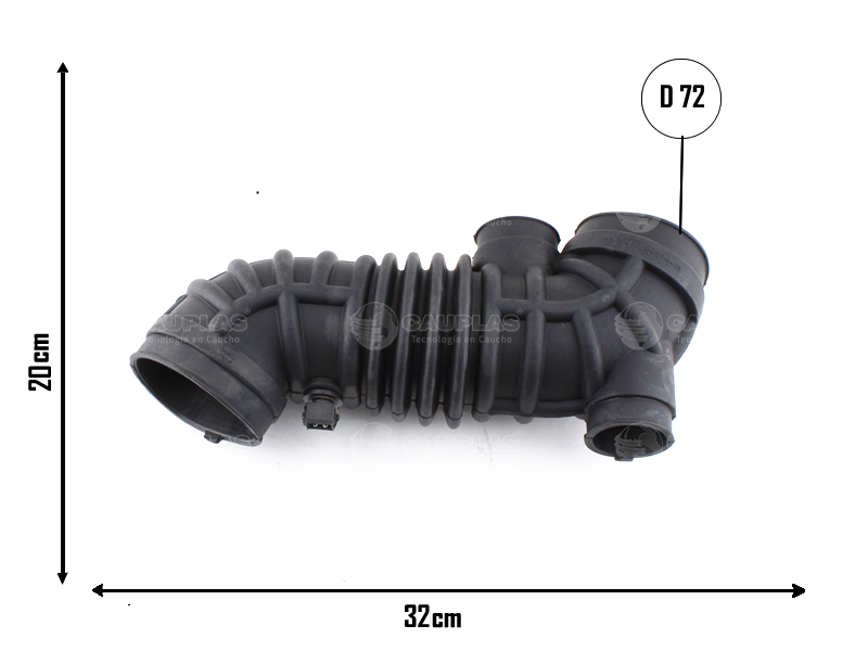 CAUPLAS MANGUERA FILTRO DE AIRE CHEVROLET CAPTIVA OEM: 96829529