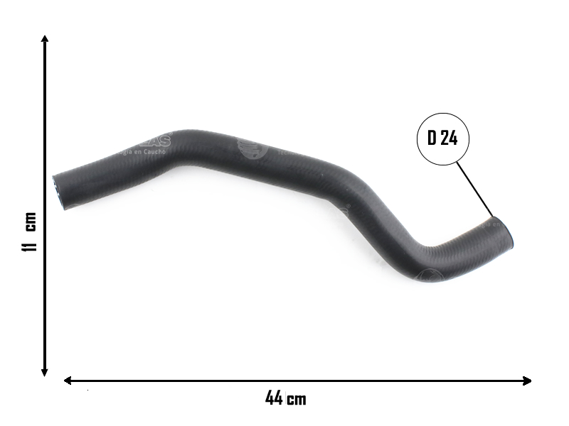 CAUPLAS MANGUERA RADIADOR SUPERIOR FORD KA I-II OEM:7S558B274AB 74AA =YACO 3802