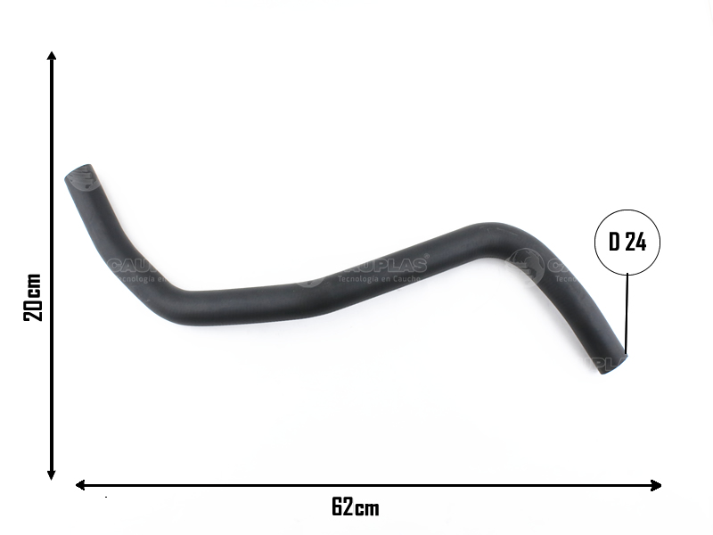 CAUPLAS MANGUERA RADIADOR INFERIOR FORD ECOSPORT I FIESTA II  =YACO 2646