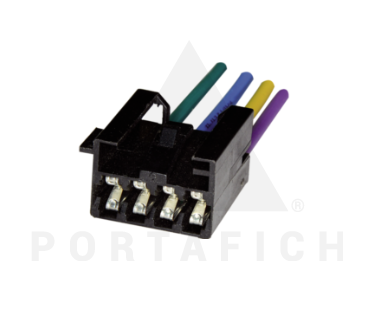 PORTAFICH CONECTOR 4 VIAS CIRC IMPRESO FARO TRASERO FIAT PALIO SIENA