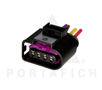 PORTAFICH CONECTOR 4 VIAS BOB ING LIM.PARAB TRASERO TRABA PTA VW UP