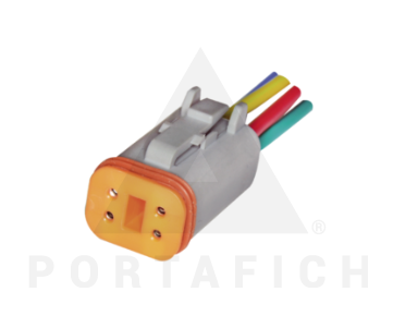 PORTAFICH CONECTOR 4 VIAS DEUSTHC AGRIC CAMIONES OMNIBUS