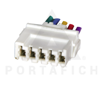 PORTAFICH CONECTOR 5 VIAS ALZACRIST. RENAULT FUEGO 18/19/21