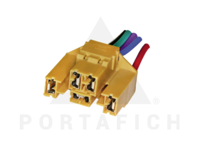 PORTAFICH CONECTOR 5 VIAS ALZACRIST. VW/GENERAL MOTORS