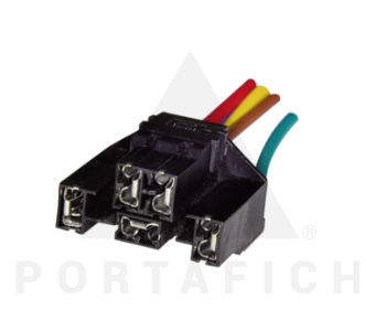 PORTAFICH CONECTOR 5 VIAS ALZACRIST. VW/GENERAL MOTORS