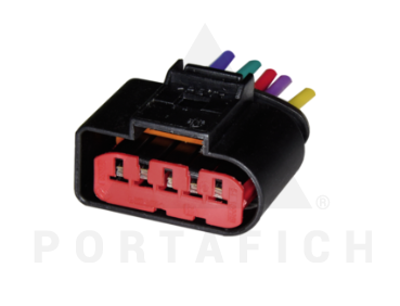 PORTAFICH CONECTOR 5 VIAS FLUJO DE A-A VW GOLF