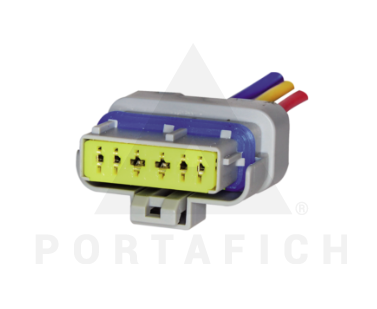 PORTAFICH CONECTOR 6 VIAS BOMB COMB/MARIP PEUGEOT 206 207 307 PALIO SIENA CONTRACONECTOR 1098