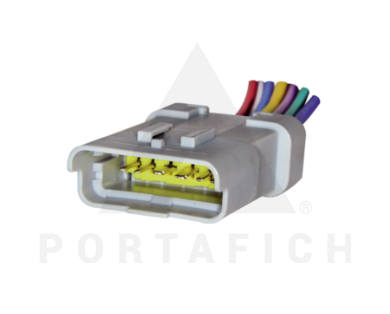 PORTAFICH CONECTOR 6 VIAS BOMB COMB/MARIP-P206/207/307/PALIO/SIENA-CONTRACONECTOR 1097