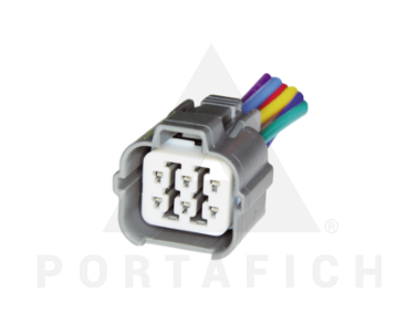 PORTAFICH CONECTOR 6 VIAS INYECTOR TOYOTA DIESEL