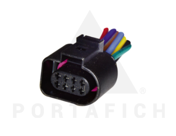 PORTAFICH CONECTOR 8 VIAS ALZACR DEL. VW UP