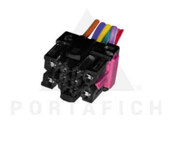 PORTAFICH CONECTOR 10 VIAS AUDI/VW NEGRO