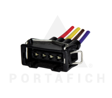 PORTAFICH CONECTOR 4 VIAS MEDIDOR DE FLUJO DE AIRE VW GOLF