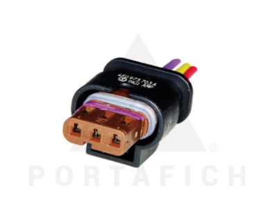 PORTAFICH CONECTOR 3 VIAS SENSOR ESTACIONAMIENTO VW/AUDI/SEAT
