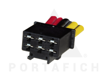 PORTAFICH CONECTOR 6 VIAS ENCENDIDO Y ARRANQUE VW