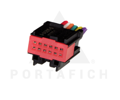 PORTAFICH CONECTOR 12 VIAS SWICH CENTRAL MULTIFUNCION RELOJ HORARIO FORD