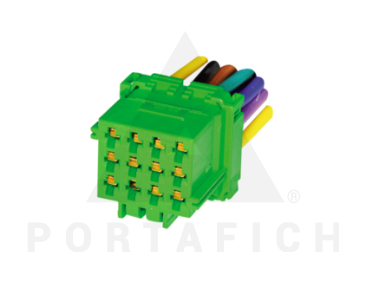 PORTAFICH CONECTOR 12 VIAS CAMION BUS MERCEDES BENZ AGRALE LINEA PESADA