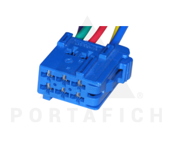 PORTAFICH CONECTOR 6 VIAS CAMIONES/OMNIBUS - CONTRACONECTOR 1308