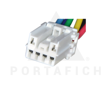 PORTAFICH CONECTOR 6 VIAS FARO TRASERO/VIDRIO ELECTRONICO TOYOTA ETIOS