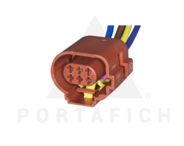 PORTAFICH CONECTOR 6 VIAS CERRADURA ELECTRICA VW