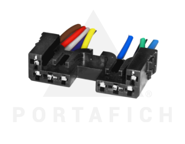 PORTAFICH CONECTOR 8 VIAS LLAVE LIMPIA PARABRISAS VW