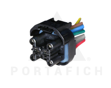 PORTAFICH CONECTOR 6 VIAS FAROS DELANTERO FORD RANGER