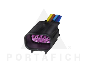 PORTAFICH CONECTOR 8 VIAS MODULO DE INYECCION ELECTRONICA CUERPO MARIPOSA GM CAPTIVA CORSA/MERIVA/F. IDEA/SIENA/STILO CONTRACONECTOR 1190