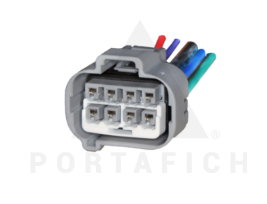 PORTAFICH CONECTOR 8 VIAS FAROS DELANTEROS TOYOTA COROLLA