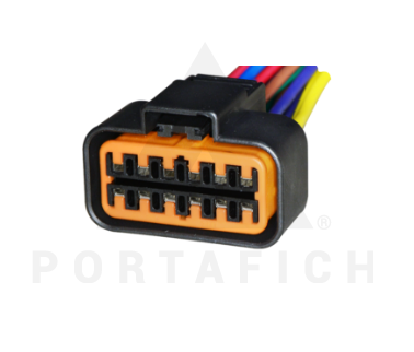 PORTAFICH CONECTOR 12 VIAS INYECCION ELECTRONICA MITSUBISHI L200 INYEC 4.12