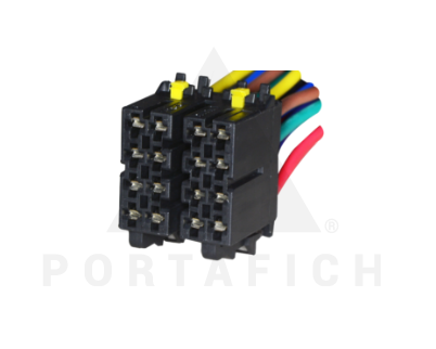 PORTAFICH CONECTOR 16 VIAS HEMBRA ESTEREO UNIVERSAL - CONTRACONECTOR 429