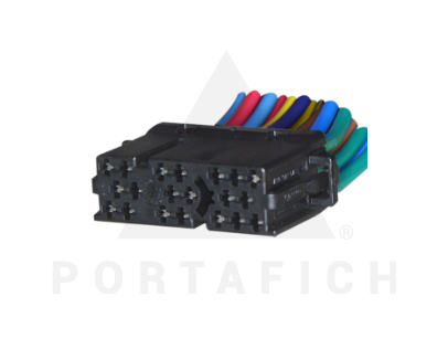PORTAFICH CONECTOR 20 VIAS AUTORADIO VW/AUDI