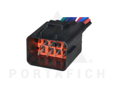 PORTAFICH CONECTOR 12 VIAS FARO VOLVO 540/560/5601/XV90 CONTRACONECTOR 1141