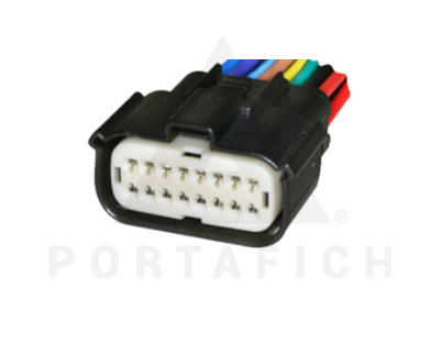 PORTAFICH CONECTOR 16 VIAS FARO DELANTERO FORD FOCUS/MONDEO/FIESTA CONTRACONECTOR 1380