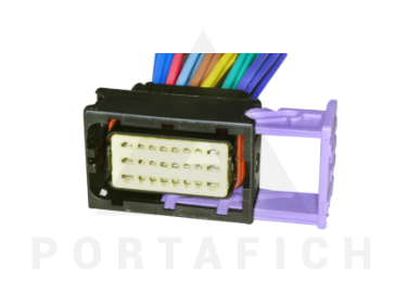 PORTAFICH CONECTOR 24 VIAS CONEXION ANTENA MOTOR FIAT STILO/ CONECTOR CENTRAL DE PUERTA TRASERA