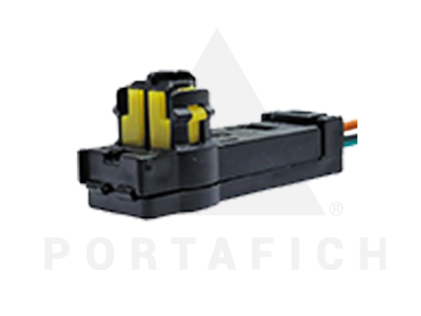 PORTAFICH CONECTOR 2 VIAS AIRBAG TOYOTA HONDA (NEGRO)