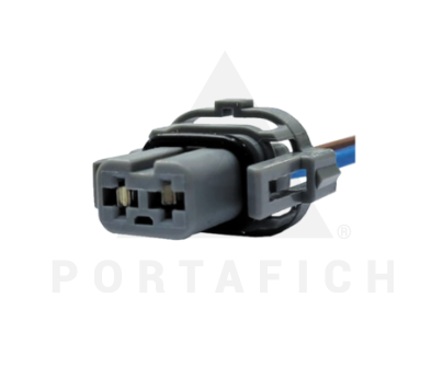 PORTAFICH CONECTOR 2 VIAS MOTOR DE VIDRIO ELECTRONICO FURGONETA RENAULT SANDERO/LOGAN GM MERIVA