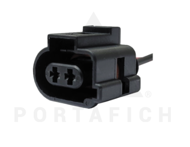 PORTAFICH CONECTOR 2 VIAS BOMBA DE AGUA LIMPIAPARABRISAS VW/AUDI/SEAT