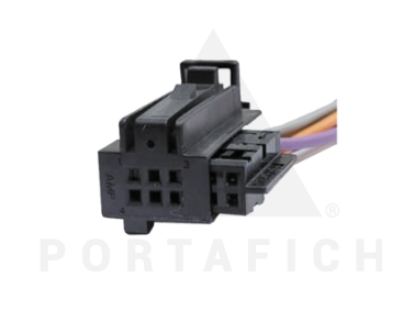 PORTAFICH CONECTOR 6 VIAS SENSOR PANEL Y PUERTA FORD