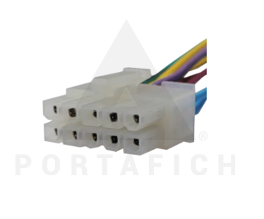 PORTAFICH CONECTOR 10 VIAS STEREO GENERICO COMPATIBLE CON PIONEER